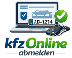 Fahrzeug online günstig abmelden